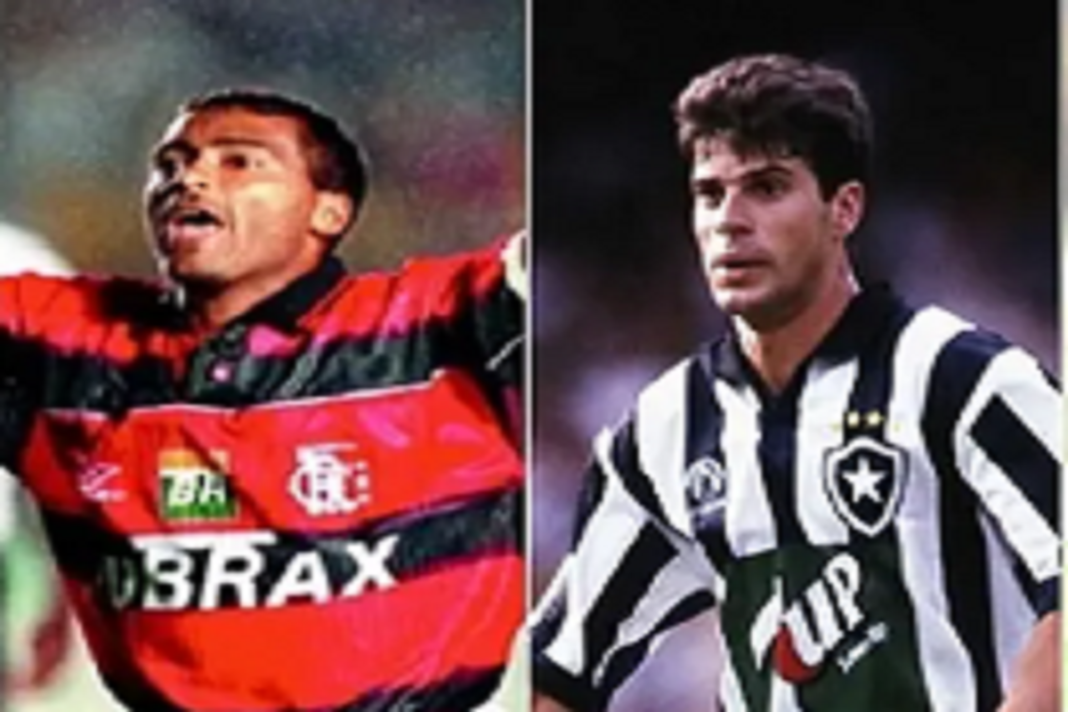 ROMÁRIO NO FLAMENGO E TÚLIO NO BOTAFOGO - FOTO DO SITE LANCE