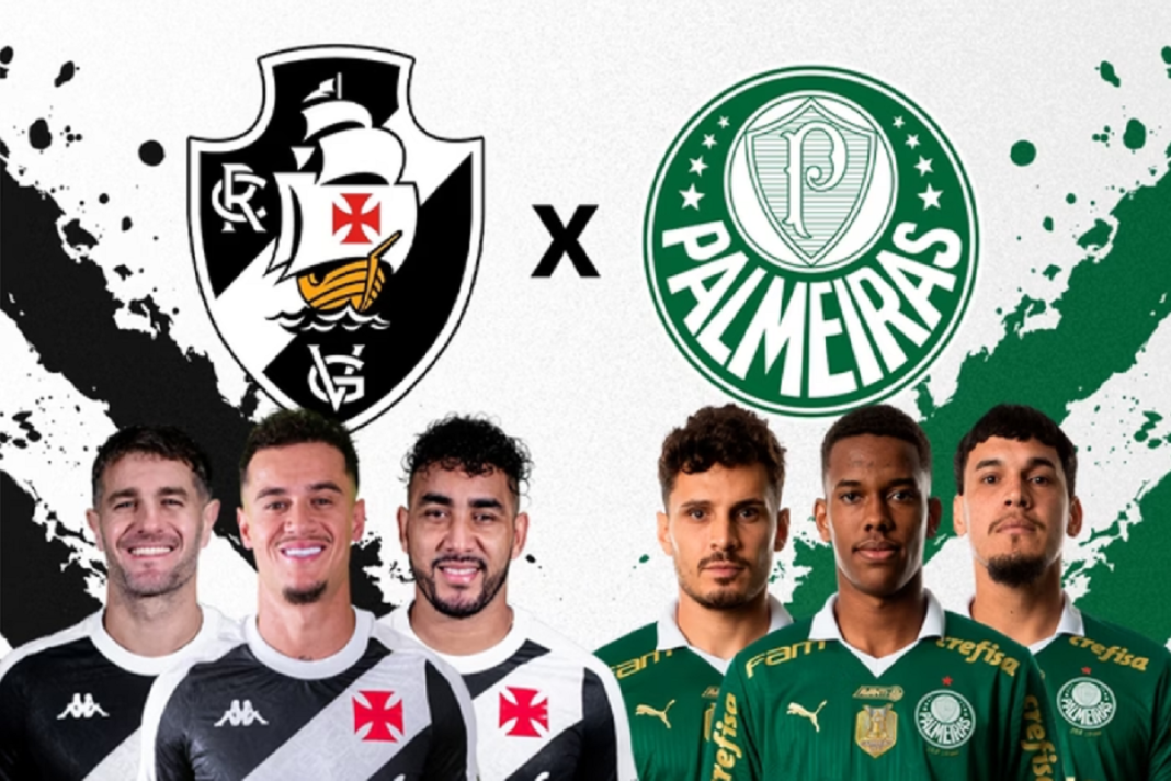 VASCO X PALMEIRAS - FOTO REPRODUÇÃO DO TWITTER (X)